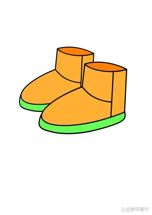 简笔画教程分享 靴子