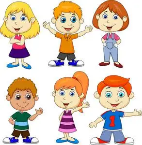 男孩和女孩卡通集合集照片