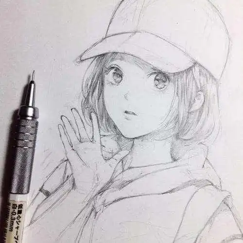 铅笔画图片大全_动漫素描画图片铅笔画简单漫画图片素描大全手绘简笔