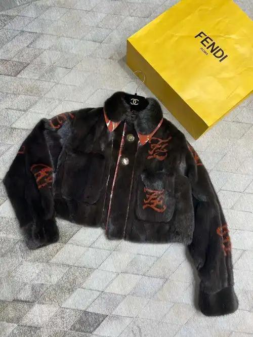 fendi水貂毛皮草外套