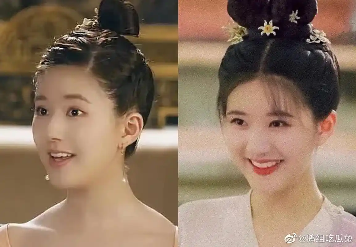 驼背脖子前倾赵露思的仪态太丑了长歌行的对比图太明显