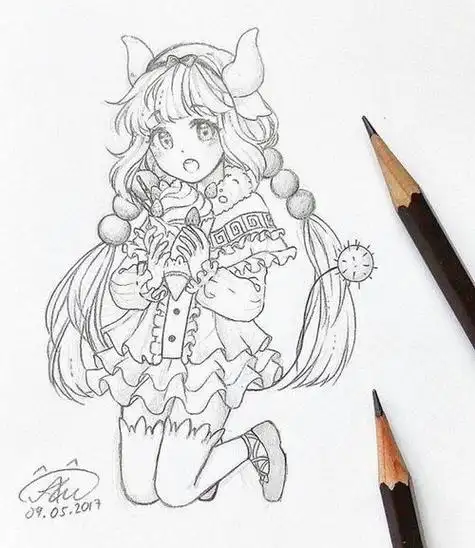 绘图动漫人物铅笔画图片有关画漫画人物女生教程的内容就分享到这里