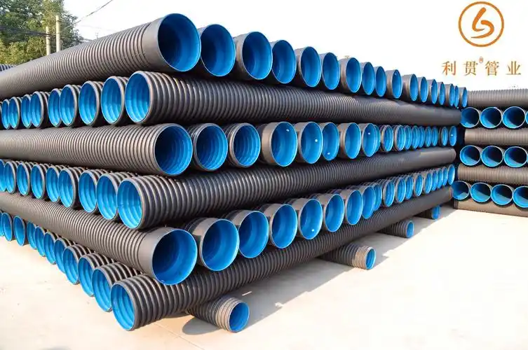 hdpe双壁波纹管pvc双壁波纹管pvc加筋管