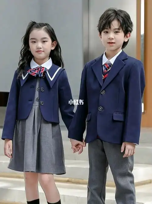 幼儿园园服春秋装小学生校服儿童西服英伦风