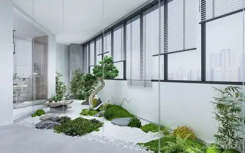 新中式室内生态造景小品-3d模型-模匠网,3d模型下载,免费模型下载