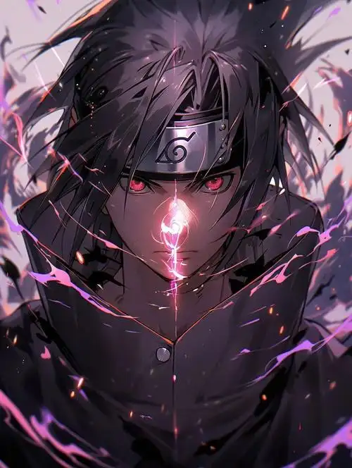 ai绘画火影忍者宇智波佐助