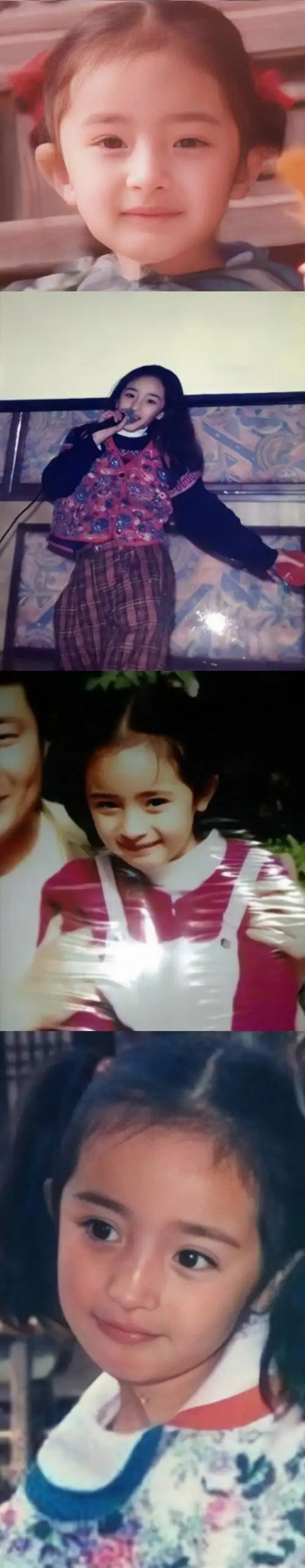 杨幂 小时候太萌啦!