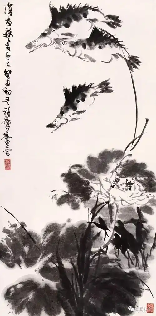 许麟庐写意花鸟画欣赏