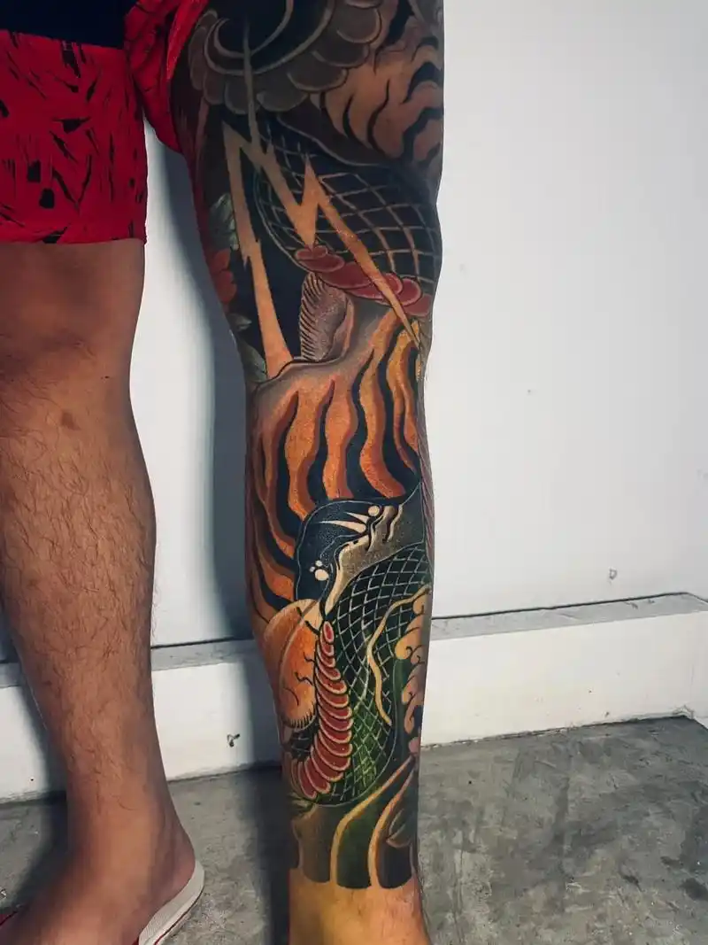 黑皮肤的老传统花腿.#德宏人黑皮肤 - 抖音