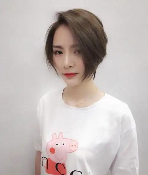 一边长一边短不等式短发,波波头图片,发型图片