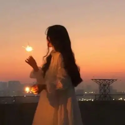 高清唯美女头好看的仙气日落系图片,女生头像图片