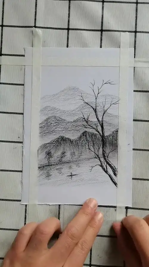 贼拉有意境的铅笔风景画你学会了嘛