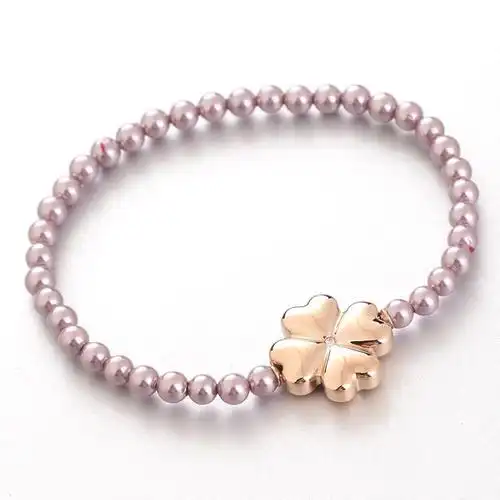 folli follie 芙丽芙丽珍珠四叶草手链