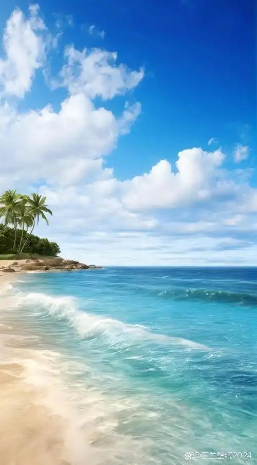拥抱蔚蓝 清新大海高清手机壁纸 #手机壁纸# #手机壁纸自取不谢# #送