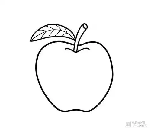 【简笔画】苹果简笔画 分步画法