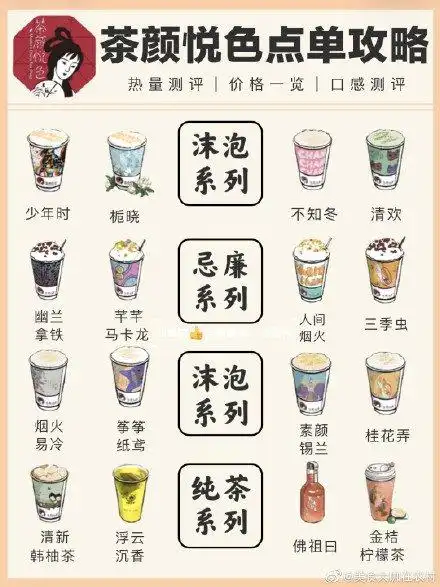 茶颜悦色点单指南(价格 菜单 推荐饮品 优惠大全) - 长沙本地宝