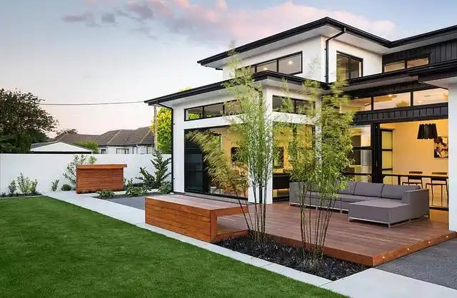 庭院设计:别墅花园就该有别墅的大气,简约的风格是必不可少的