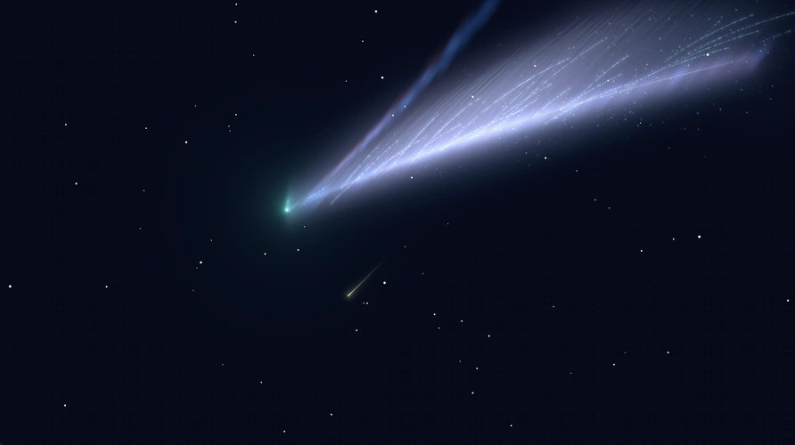 彗星流星雨划过天空_3840x2160_高清视频素材下载(编号:6955993)_影视