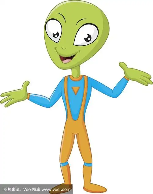 绿色外星人卡通