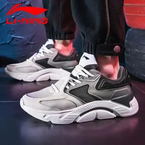 男鞋arhq093李宁鞋子2023秋季跑步鞋跑鞋减震网面透气低帮运动鞋