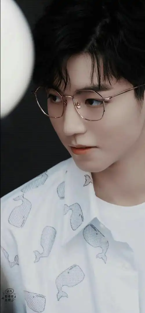 王俊凯 白衬衫#王俊凯白衬衫配上金丝眼镜的斯文败类感 超苏的k男友