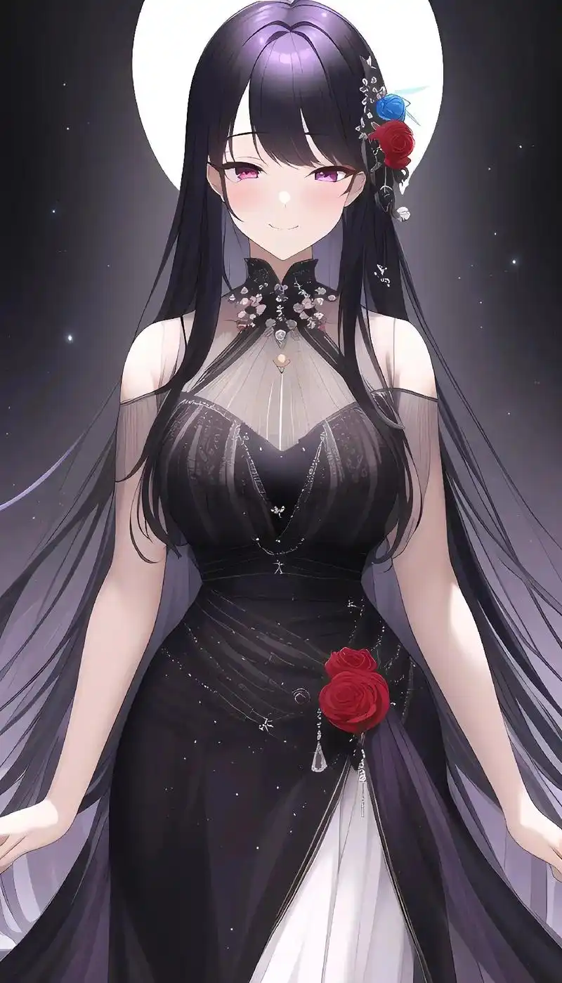 黑发系列.#动漫壁纸 #二次元女神 #ai绘画 #动漫少女  - 抖音