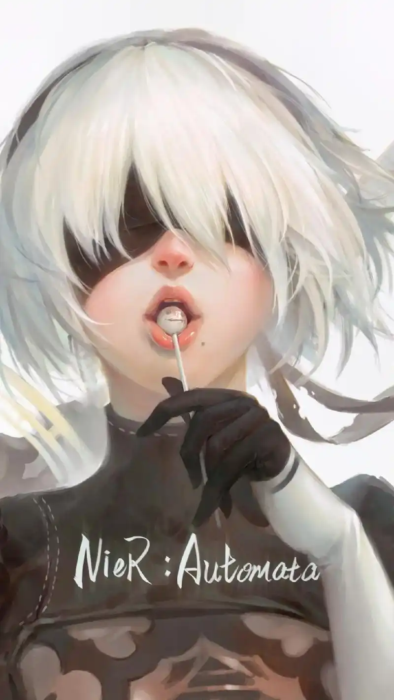 那我也不说!#机械纪元#壁纸#2b # - 抖音