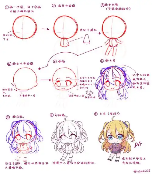 q版人物绘制过程