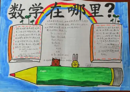 "数学在哪里 "——记六年级数学手抄报评选活动