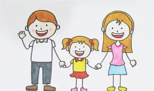 一家人简笔画