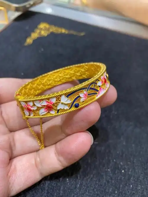 客订古法宫廷风手镯实拍