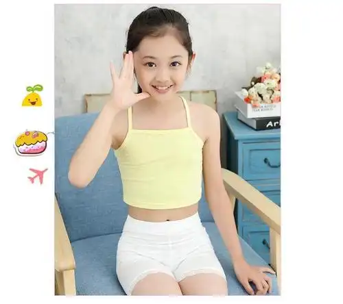 t女童文胸抹胸裹胸中大童内衣胸衣吊带小女孩发育期小学生背心