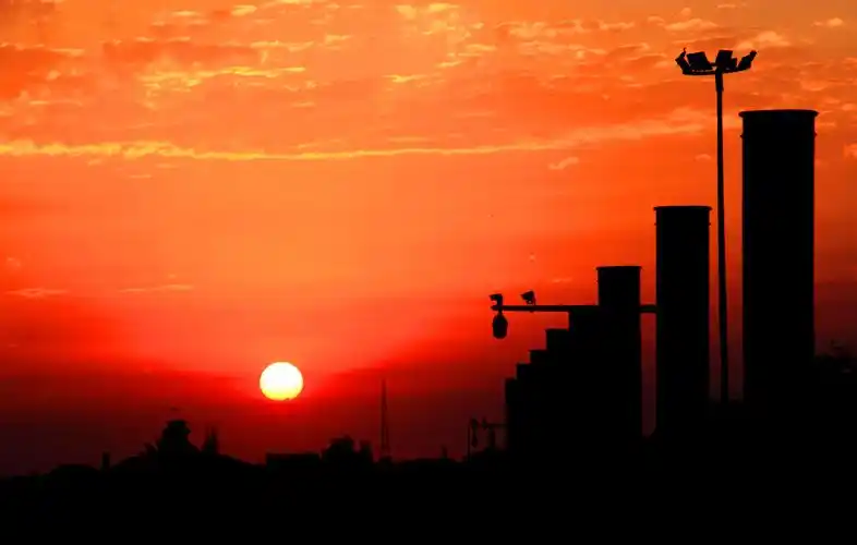 裕民县朝霞晚霞齐美