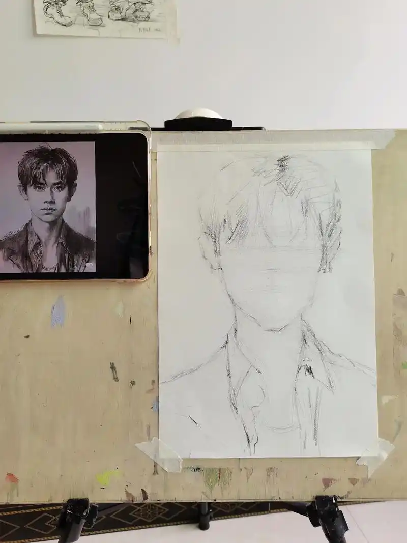 美术生 #素描 #画画 #临摹 #易烊千玺 - 抖音
