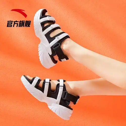 凉鞋安踏运动2020年秋季新款仙女厚底松糕时尚运动沙滩鞋