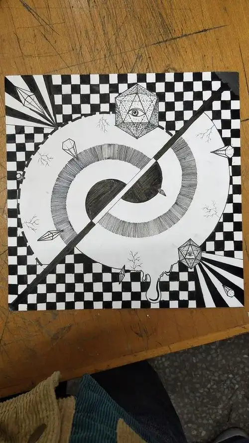 12:33:25平面构成 点 线 面 (原创)黑白shuga-该采集也在以下画板加载