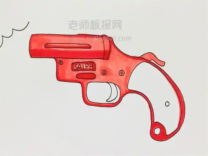 信号枪简笔画图片 信号枪怎样画的e