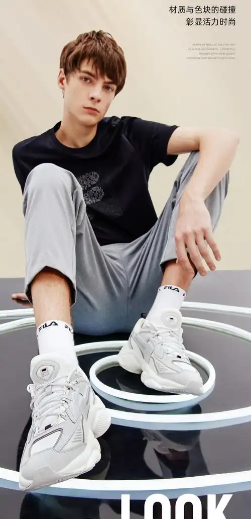 黄景瑜同款fila斐乐老爹鞋男鞋2022年夏季新款透气复古休闲鞋运动鞋