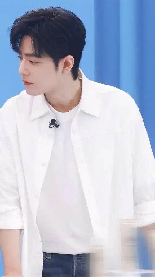 肖战白衬衫直播造型##肖战