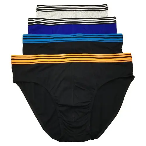 外贸原单纯棉男士三角内裤超大码肥佬裤高弹透气薄款棉内裤u凸男