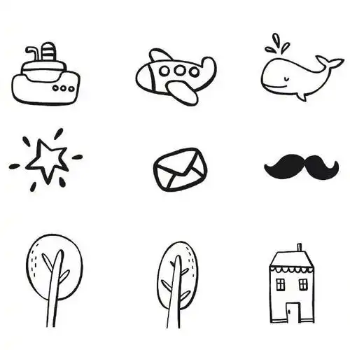 简单好看的简笔画手帐素材67676767