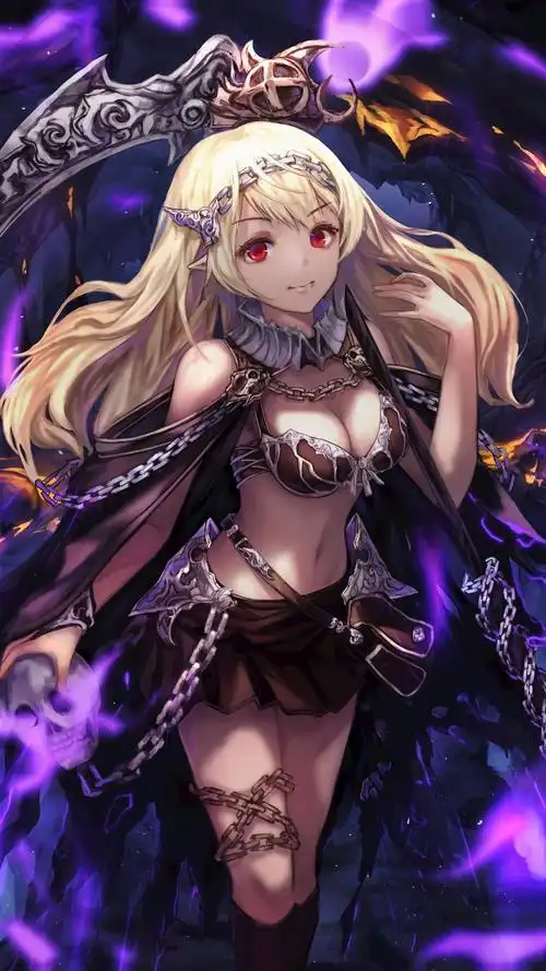 红色眼睛 比基尼动漫少女,高清图片,手机壁纸