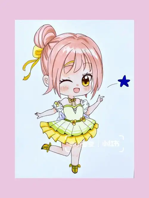 笔记灵感  #寻找小红书绘画大神  #q版人物  #马克笔手绘  #动漫