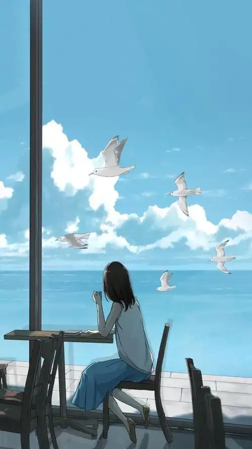 唯美治愈插画壁纸,那个宁静的夏天,那片风景