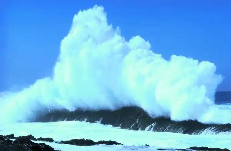 大海和浪花图片素材