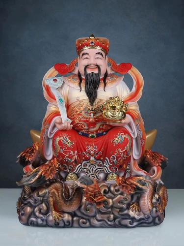 新品汉白玉文财神爷神像家用财进宝比干店铺开业礼品客厅招财摆件