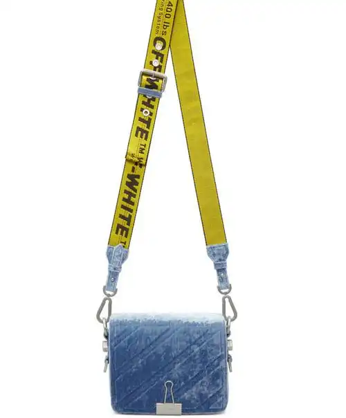 offwhite推出bindercliphandbag黑蓝两色单肩包