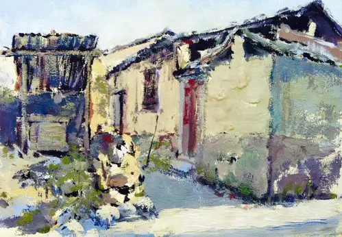 大一的临摹77色彩写生(丽水)|纯艺术|水粉|叶饭饭 - 原创作品