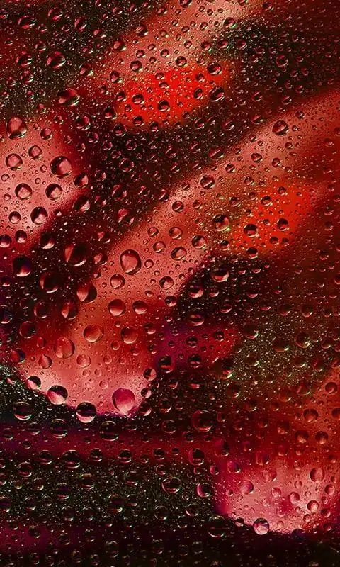 创意玻璃上的水珠唯美特写手机壁纸