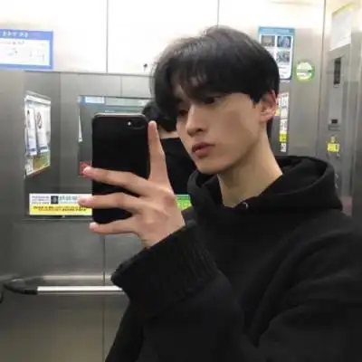 超酷对镜自拍男生头像真人小众